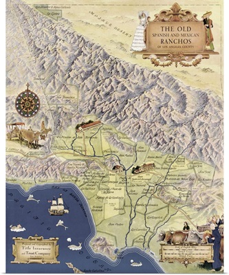 Spanish Ranchos map