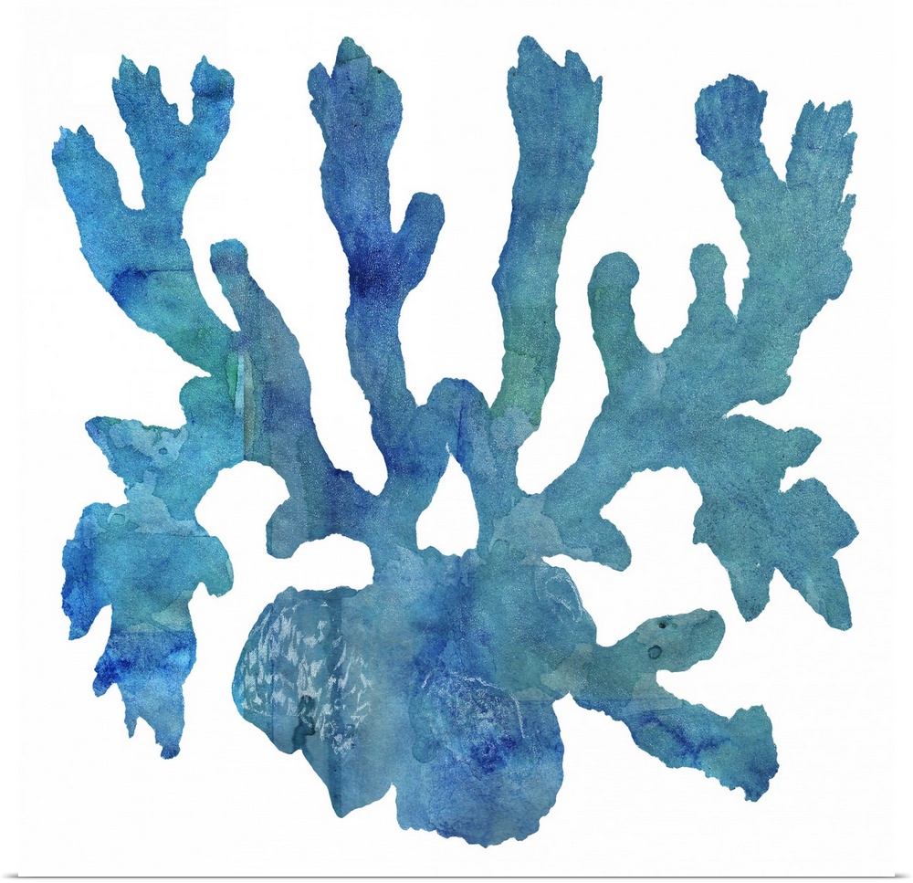 Watercolor Ocean - Coral I