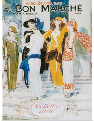 1920's France Bon Marche Poster