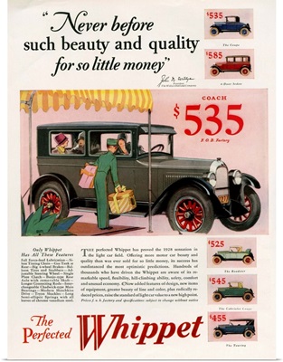 1920's USA Willys-Knight Magazine Advert