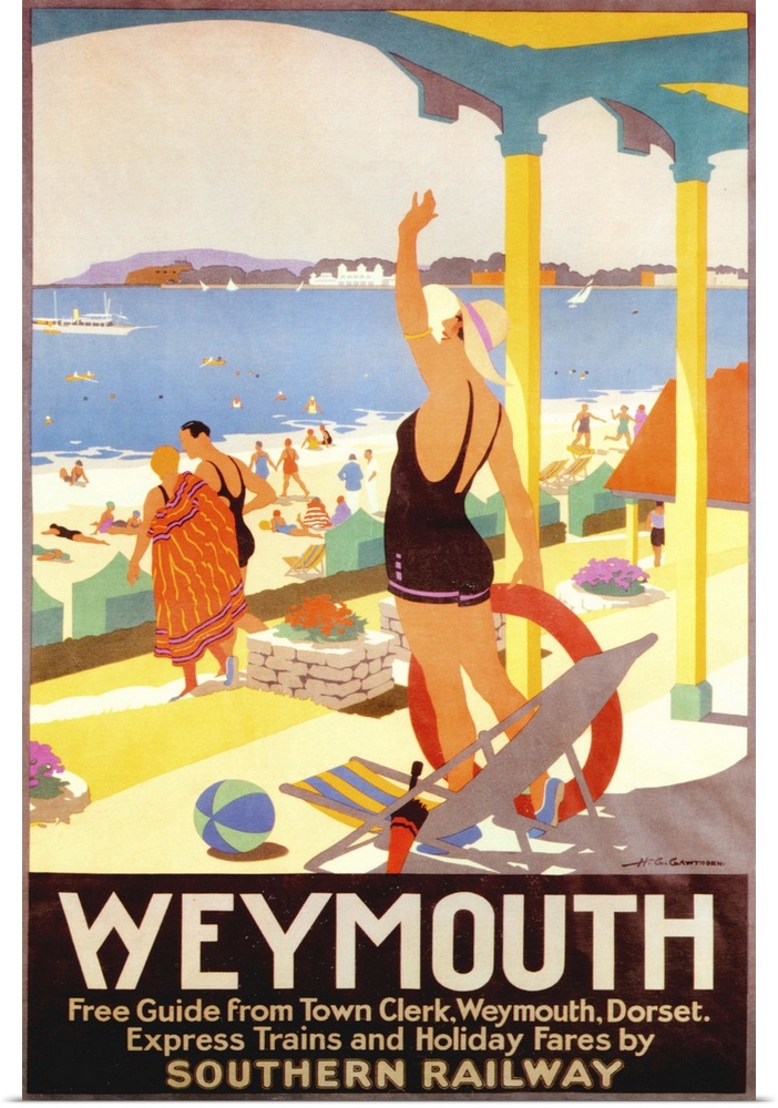1930's UK Southern Railway Poster