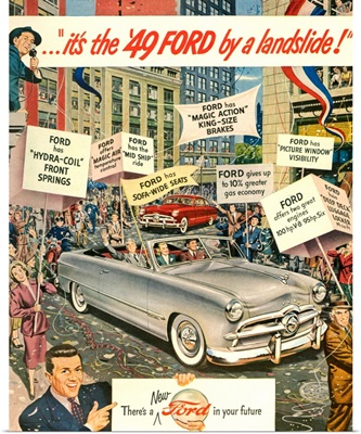 1940's USA Ford Magazine Advert (detail)