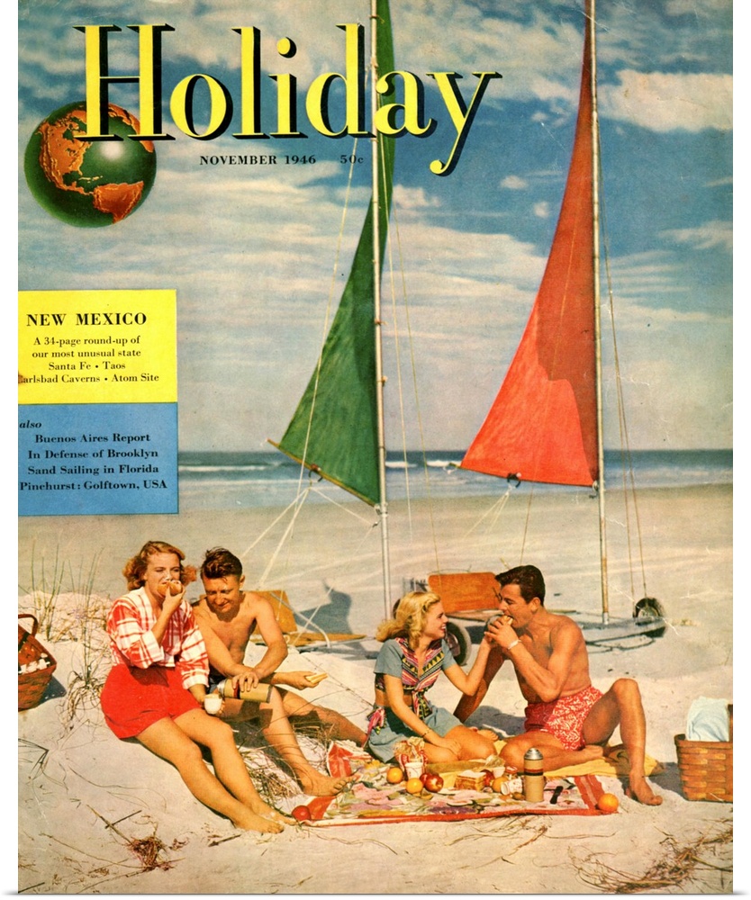1940s USA Holiday Magazine Cover