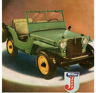 1940's USA Willys Magazine Advert (detail)