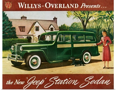 1940's USA Willys Magazine Advert (detail)