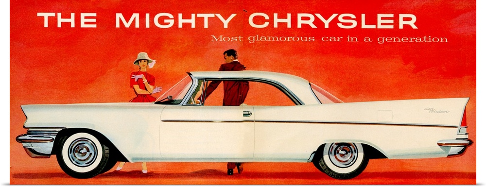 1950's USA Chrysler Magazine Advert (detail)