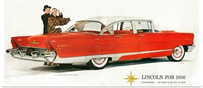 1950's USA Lincoln Magazine Advert (detail)