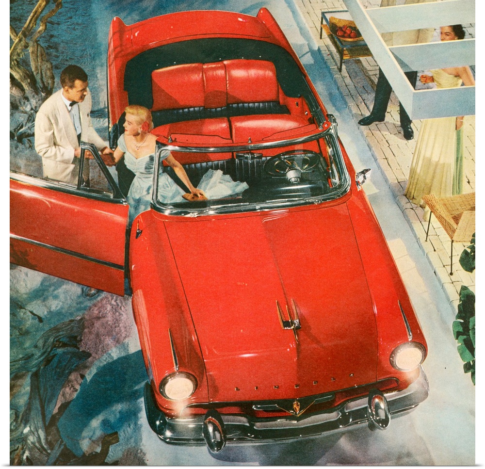 1950s USA Lincoln Magazine Advert (detail)