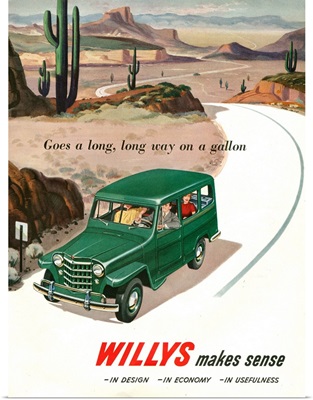 1950's USA Willys Magazine Advert