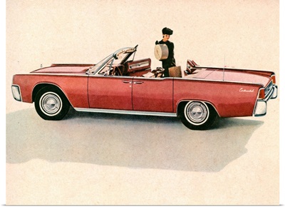 1960's USA Lincoln Magazine Advert (detail)