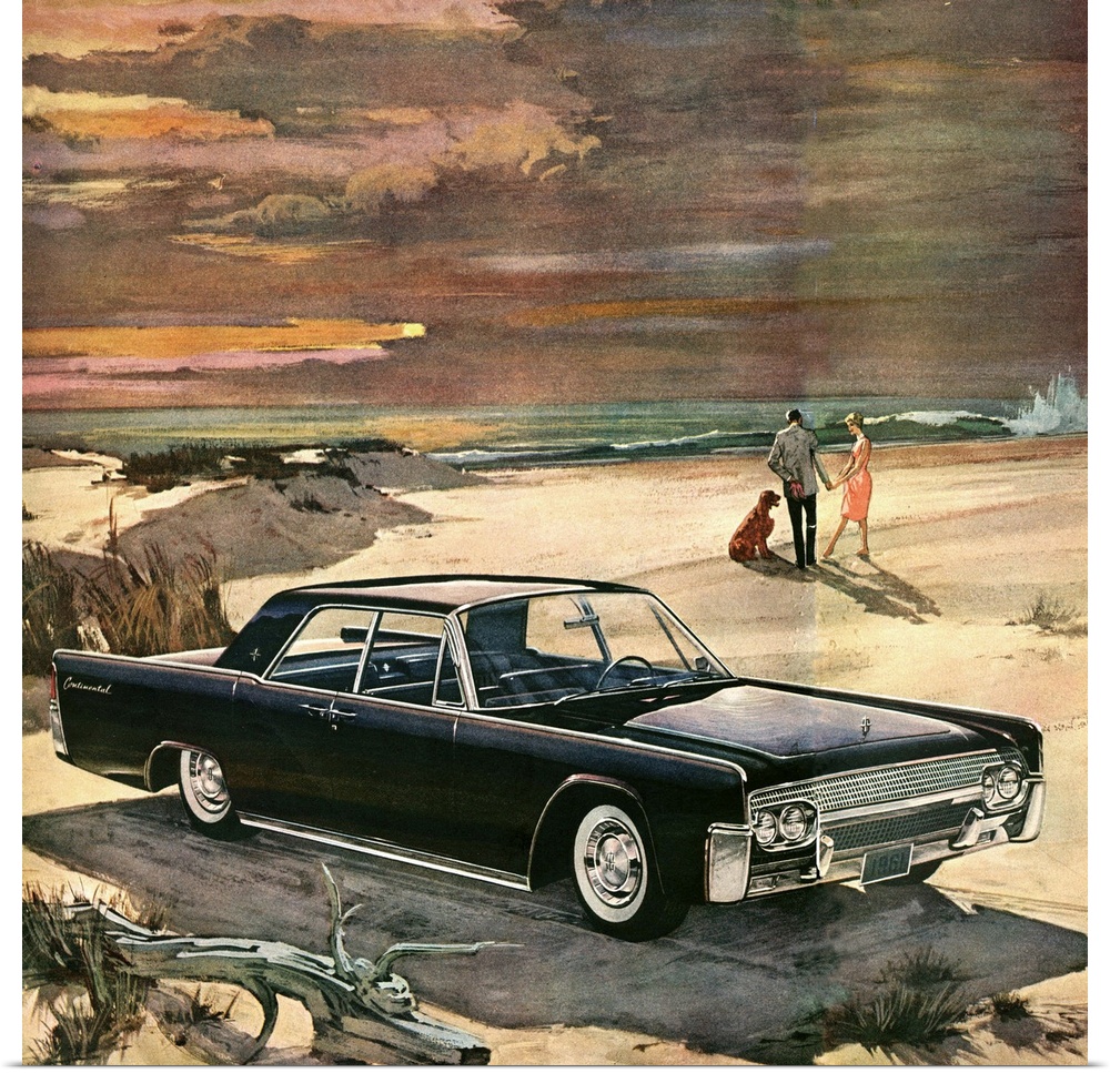 1960s USA Lincoln Magazine Advert (detail)