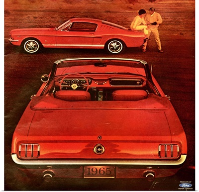 1960's USA Mustang Magazine Advert (detail)
