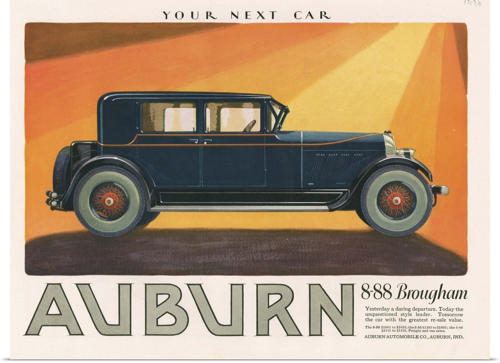 Auburn Automobile Advertisement