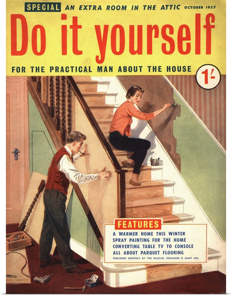Do It Yourself.1950s.UK.diy stairs decorating magazines do it yourself interiors...