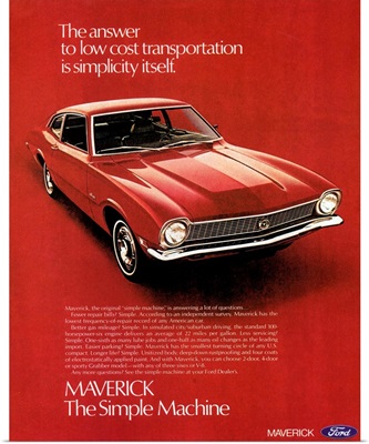 Ford Maverick Automobile Advertisement