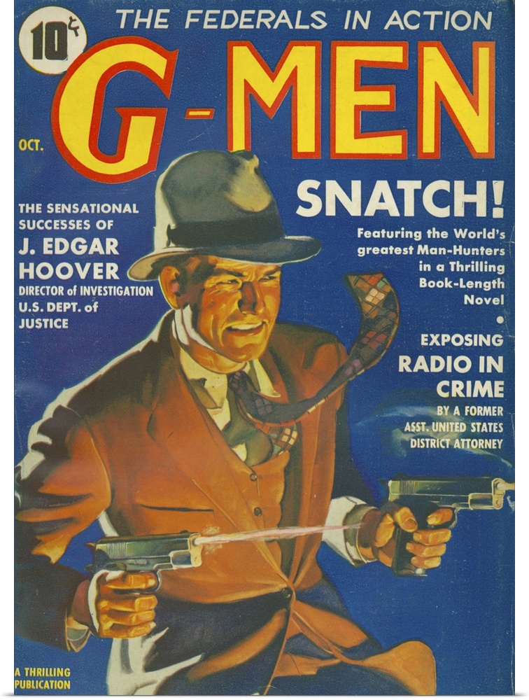 G-Men GMen GMen.1935.1930s.USA.FBI detectives pulp fiction...