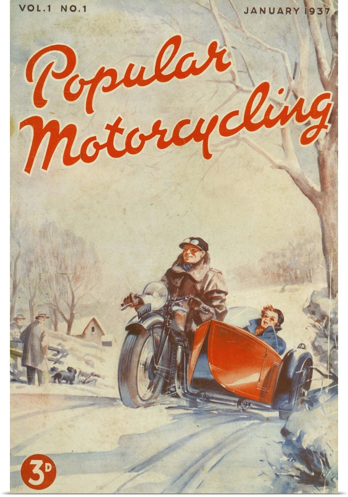 Popular Motorcycling.1937.1930s.UK.cars motorbikes motorcycles first issue...