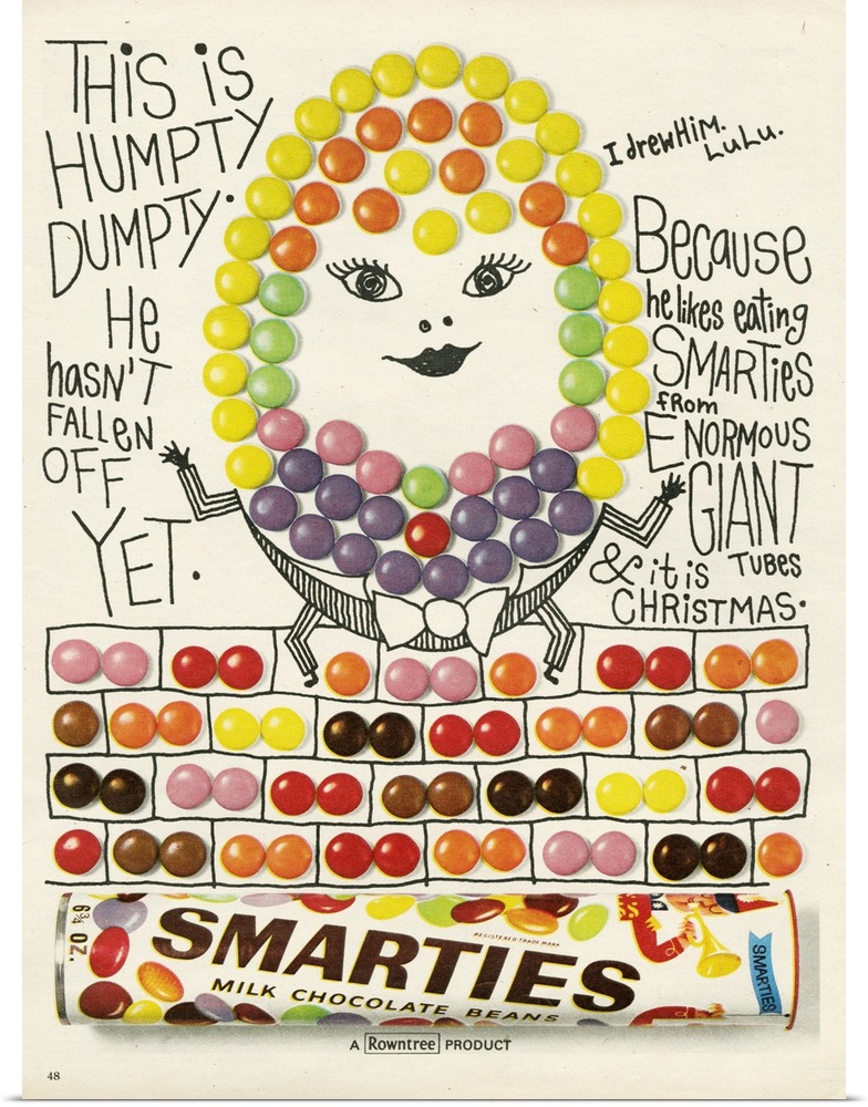 1960s UK Smarties Magazine Advert