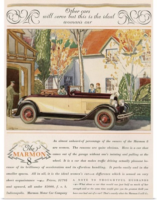 The Marmon 8 Automobile Advertisement