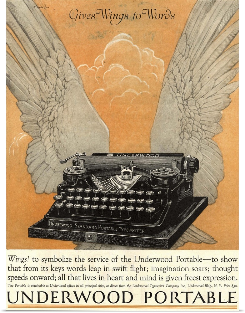 .1922.1920s.USA.underwood portable typewriters equipment...