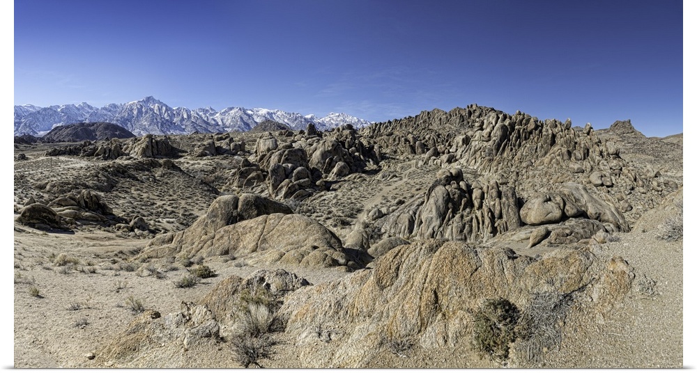 This is a very large and clear panoramic of the Alabama Hills. Alabama Hills are in California, USA along the 395 highway ...