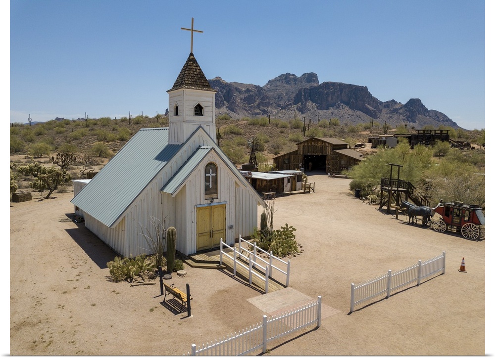 Church at superstition mountain, Apache Junction, Arizona, USA