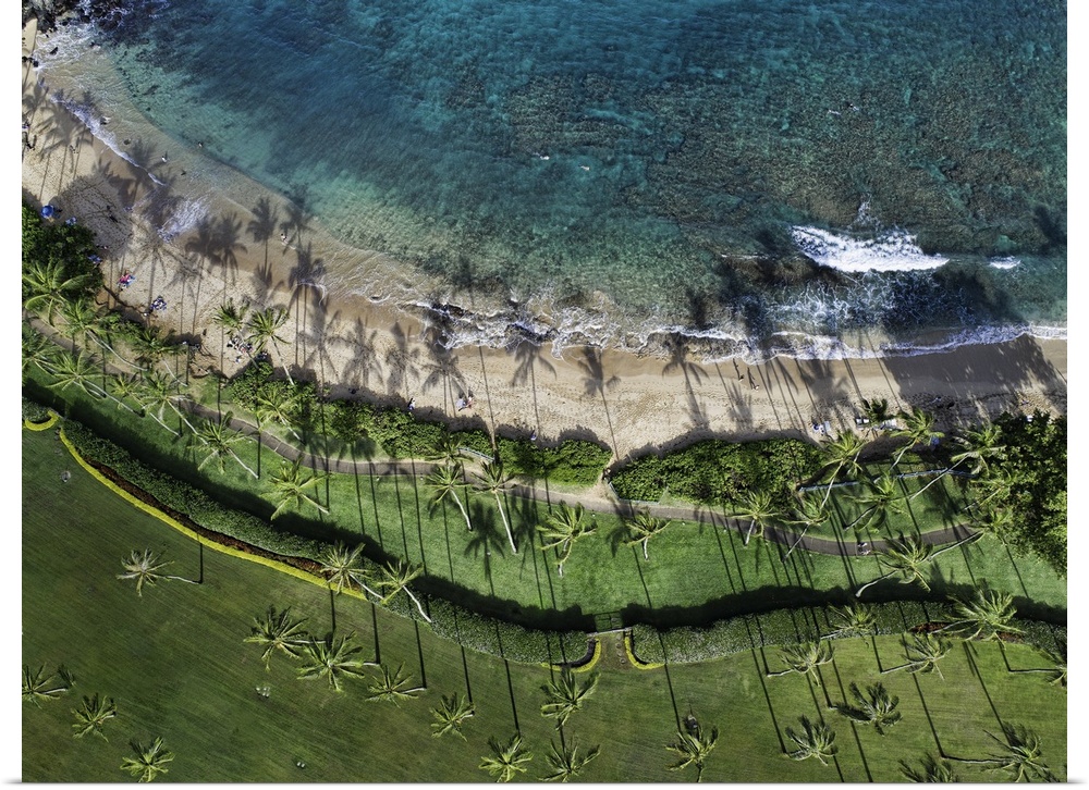 Kapalua Bay Maui. Straight down perspective in a morning capture.