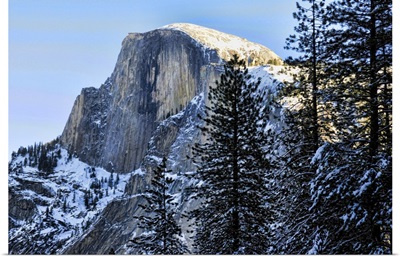 Yosemite's Half Dome in winter