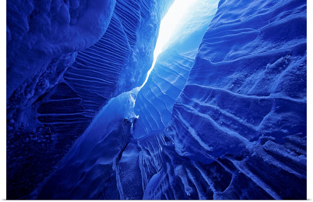Ice Cave Spencer Glacier Kenai Peninsula Winter Alaska
