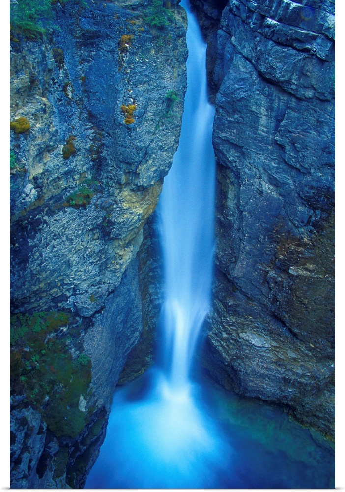 A Beautiful Waterfall, Alberta,  Canada