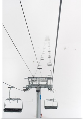 A Chairlift At A Ski Resort, Whistler, British Columbia, Canada