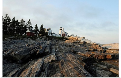 A Daytime View Of The Pemaquid Lighthouse, Pemaquid Point, Maine