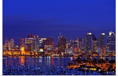 Aerial View Of San Diego Skyline, San Diego, California, USA