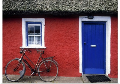 Askeaton, Co Limerick, Ireland, Bicycle In Front Of A House