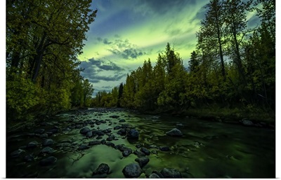 Aurora Borealis, Or Northern Lights, Dempster Highway, Yukon, Canada