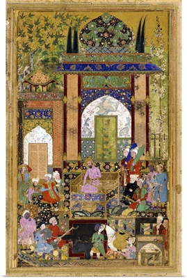 Babur Holding Court, 1589, Babur, The First Mughal Emperor
