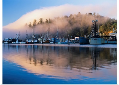 Boats Dock At Winchester Bay, Oregon