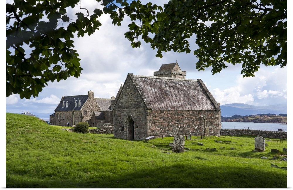 A small church sits in the cemetery of the Benedictine Abbey on Isle of Iona, Scotland Iona, Scotland