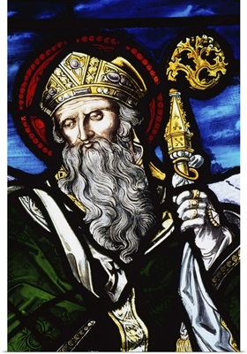 Clogheen, Ireland, St. Patrick On Stained Glass