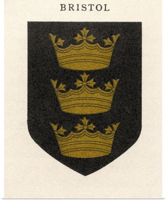 Coat Of Arms Of The Diocese Of Bristol, From Cathedrals, Published 1926