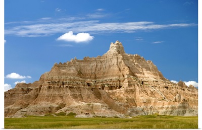 Colorful Hill In Badlands National Park; South Dakota, USA