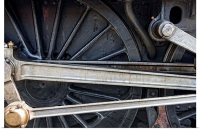 Connecting Rods Of Sir Nigel Gresley Steam Locomotive, North Yorkshire, England