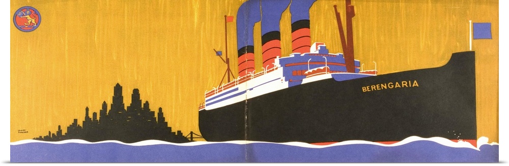 Cunard Line Promotional Brochure For Berengaria Circa 1930