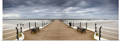Dock With Benches, Saltburn, England