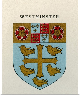 Ecclesiastic Arms Of Westminster Of Westminster Abbey, From Cathedrals, Published 1926