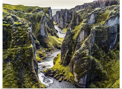Fjadrargljufur, Magnificent And Massive Canyon, Skaftarhreppur, Southern Region, Iceland