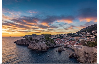Fort Lovrjenac At Sunset, Dubrovnik, Dubrovnik-Neretva County, Croatia