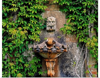 Fountain In The Walled Garden, Florence Court, Co Fermanagh, Ireland