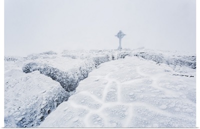 Frozen Ice Formations On The Summit Of Galtymor Mountain, County Tipperary, Ireland
