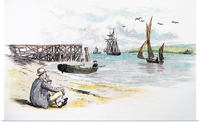 Graphic By Randolph Caldecott, A British Artist And Illustrator, Dated 19th C.